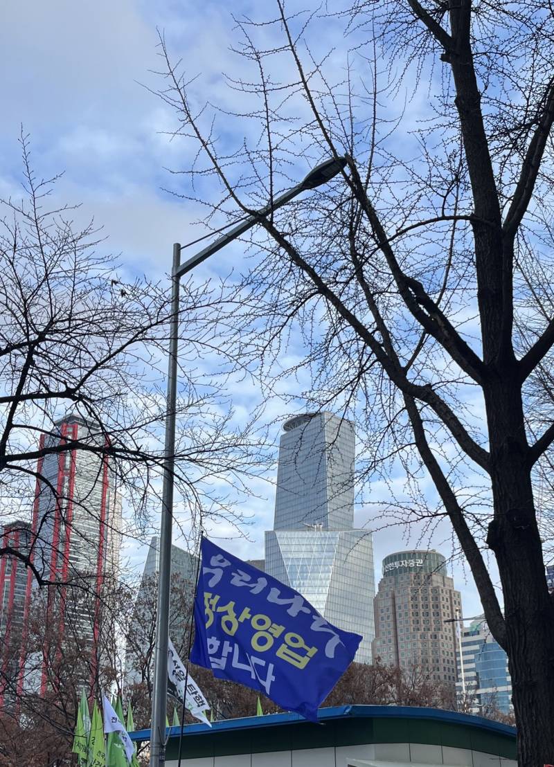 [잡담] 나라가 뒤집어져서 개빡쳐서 뛰쳐나온 와중에 깃발들 진짜 웃기네 | 인스티즈