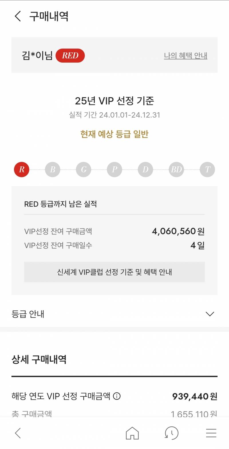 [잡담] 신세계 세일리지 등급 잘 아는 익 있어?? | 인스티즈