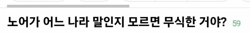 노어가 어느 나라 말인지 모르는 26살 무식 논란 | 인스티즈