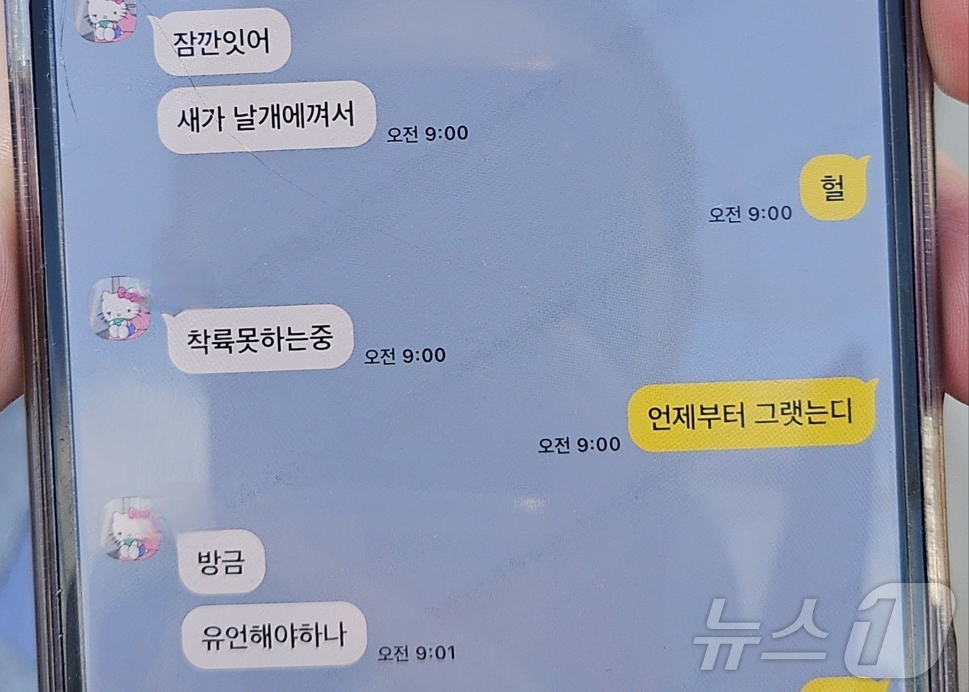 [잡담] 조류충돌 이야기 생존자증언이아니라 탑승객이랑 기다리던 가족 카톡 정황이래.. | 인스티즈