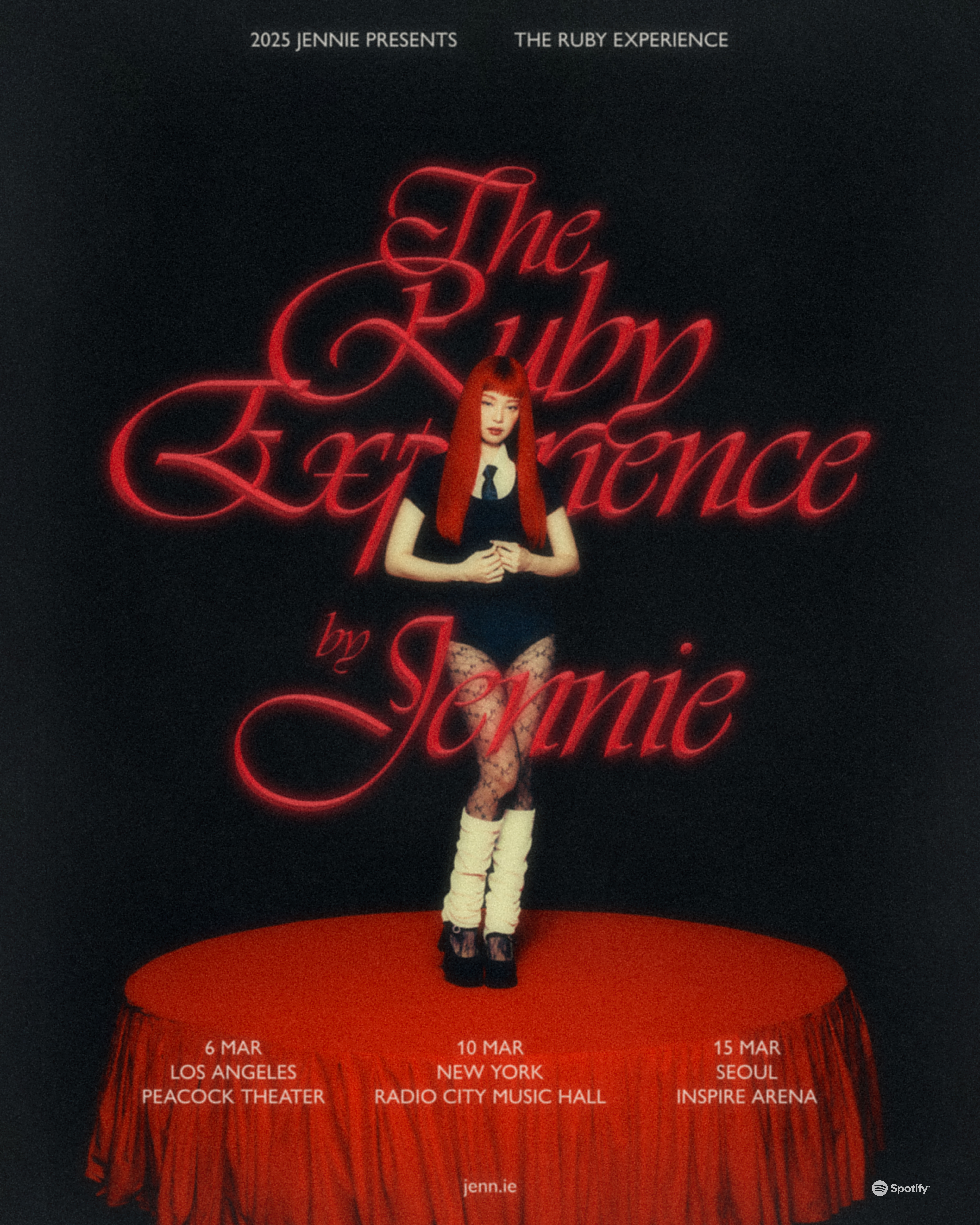[정보/소식] 제니 JENNIE - The Ruby Experience | 인스티즈
