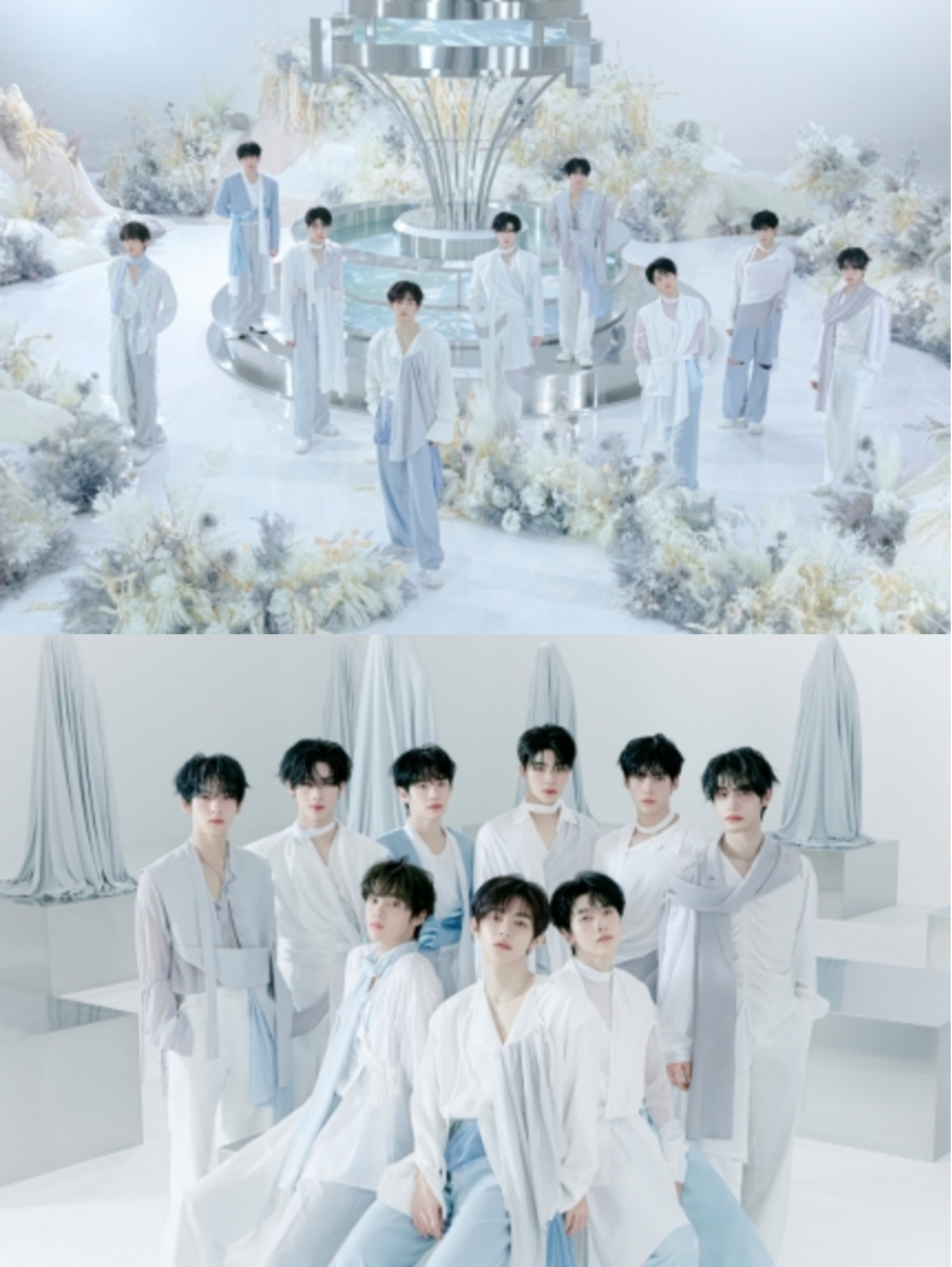 [정보/소식] 제로베이스원, 미니 5집 'BLUE PARADISE' 단체 콘셉트 포토 공개..'청초+순수' 눈부신 비주얼 | 인스티즈
