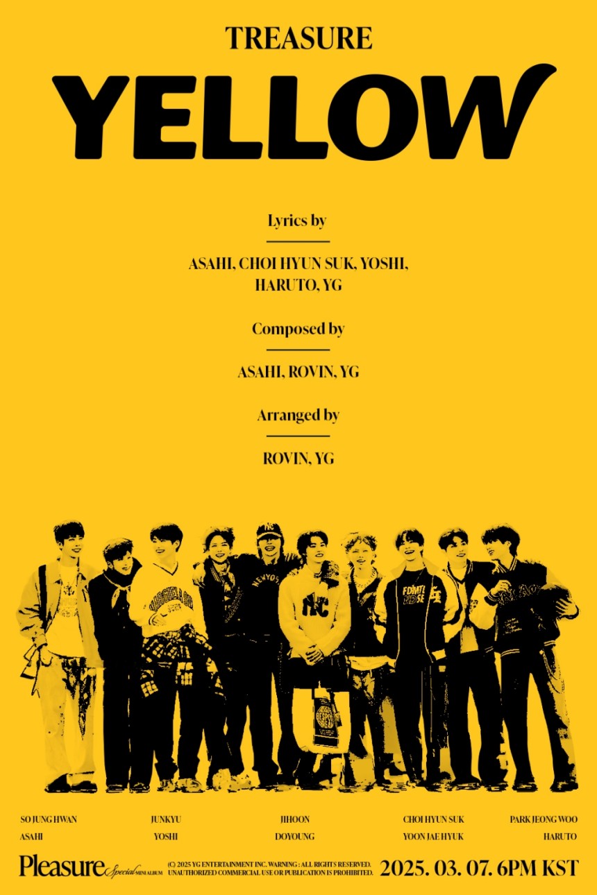 [잡담] 트레저, 스페셜 미니 앨범 타이틀곡 '옐로우' "봄의 색감 같은 음악세계" | 인스티즈