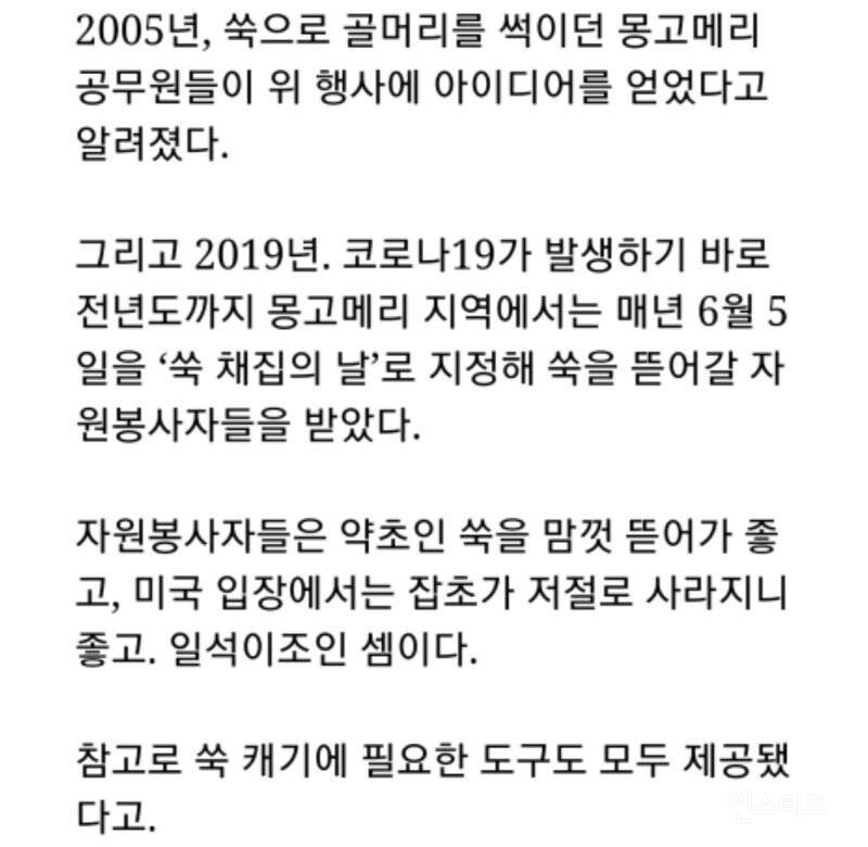 미국 : 공원에 한국인을 풀어라 | 인스티즈