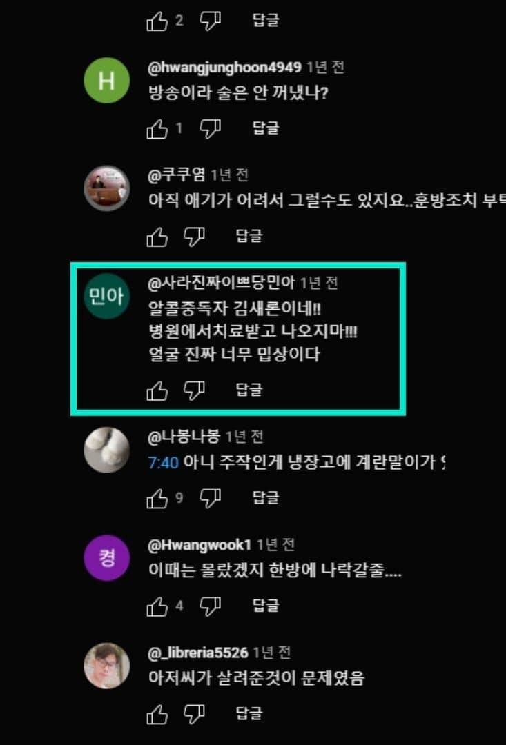 이젠 좀 소름끼친다는 故김새론 유튜브 댓글.JPG | 인스티즈