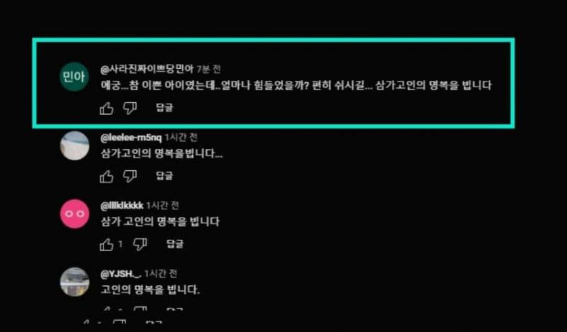 이젠 좀 소름끼친다는 故김새론 유튜브 댓글.JPG | 인스티즈