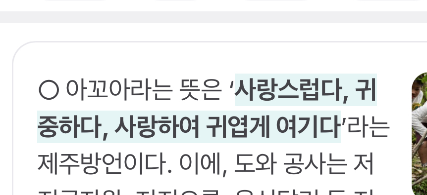 [잡담] 폭싹 티저에 나온 "아꼬운” 뜻 | 인스티즈