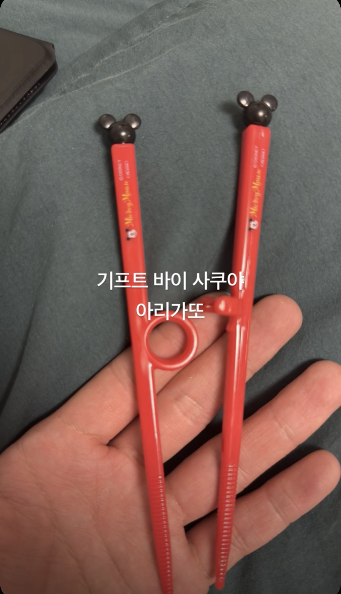 [잡담] 사쿠야가 선물해준 시온이 교정 젓가락 ㅋㅋㅋㅋㅋㅋ | 인스티즈