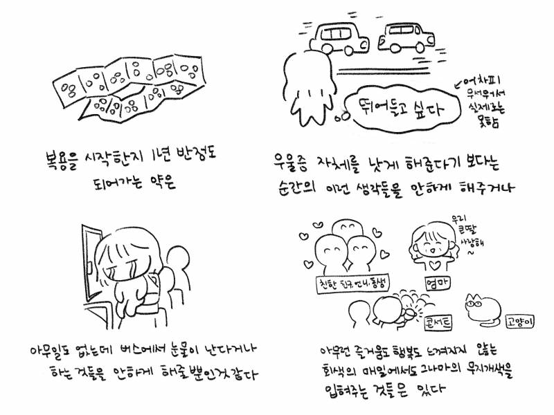 [잡담] 7년차 우울증 일상 만화로 그려봤는데..볼사람 | 인스티즈