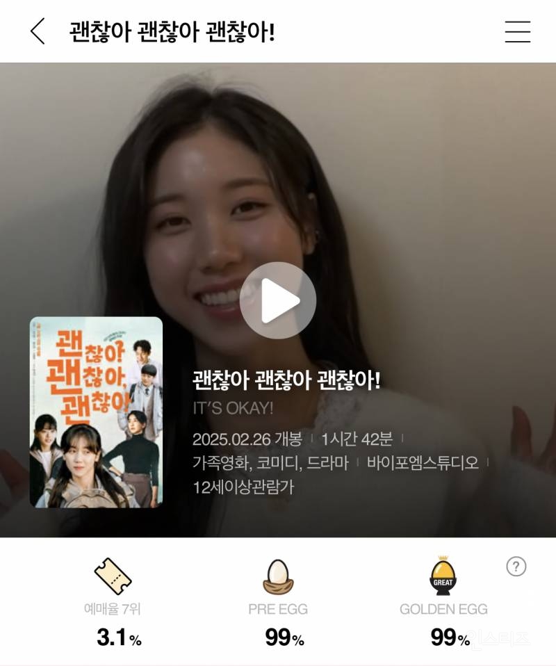 오늘 개봉한 <괜찮아 괜찮아 괜찮아> 관객 반응 | 인스티즈