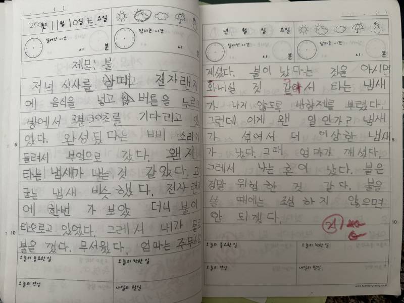 [잡담] 나 딩초때 불낸 일기 발견 | 인스티즈