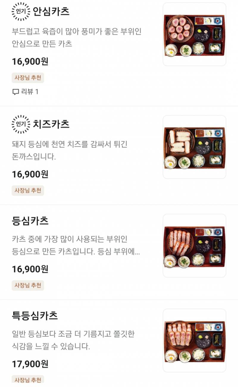 [잡담] 돈카츠 이 중에서 뭐를 제일 먹고 싶어? | 인스티즈