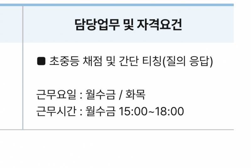 [잡담] 알바공고에 이렇게 나와있으면 | 인스티즈