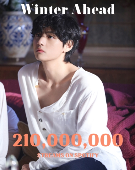 [정보/소식] 방탄소년단 뷔 '윈터 어헤드', 스포티파이 스트리밍 2억 1000만 돌파 | 인스티즈