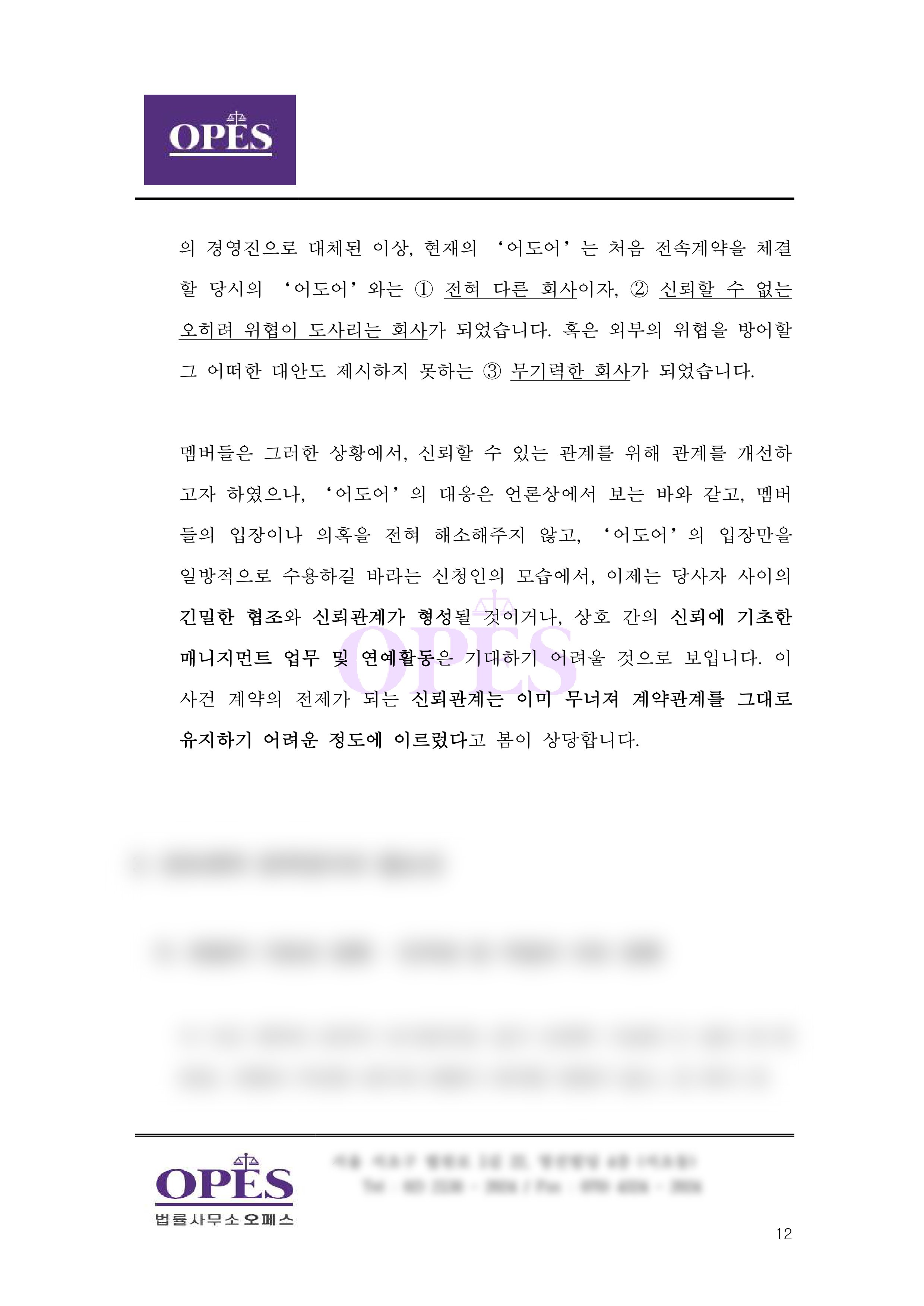 [정보/소식] 팀버니즈 뉴진스 가처분 법률자문의견서 일부 발췌본 공개 | 인스티즈