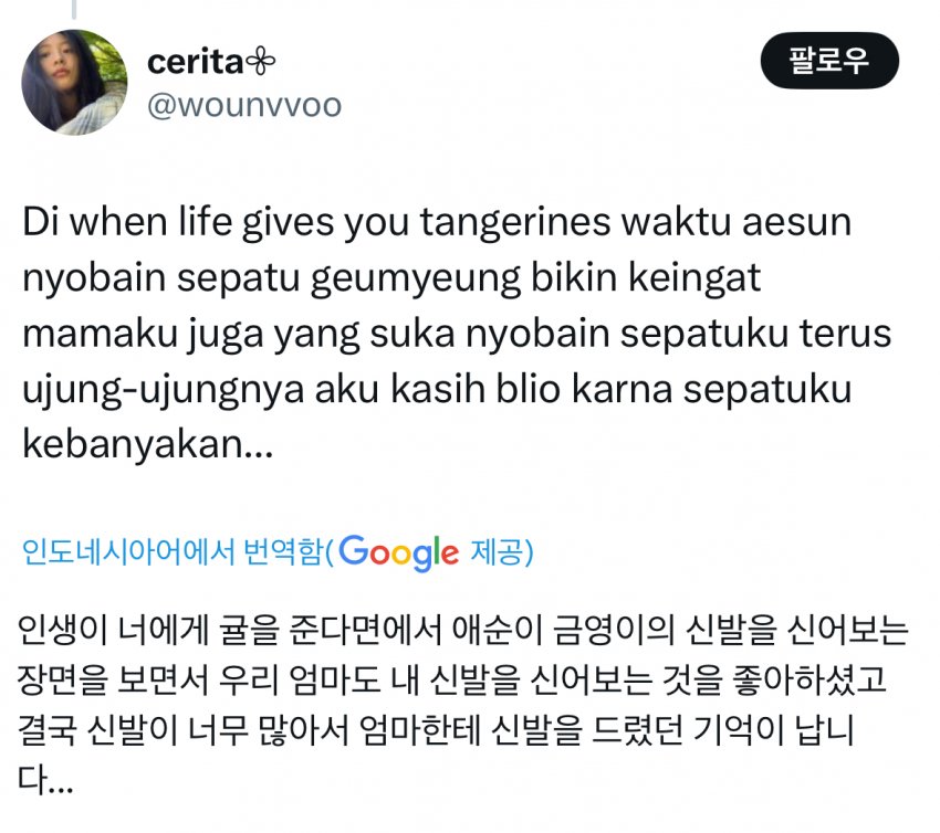 [잡담] 폭싹 실시간 해외 짹 반응 구경중인데 | 인스티즈