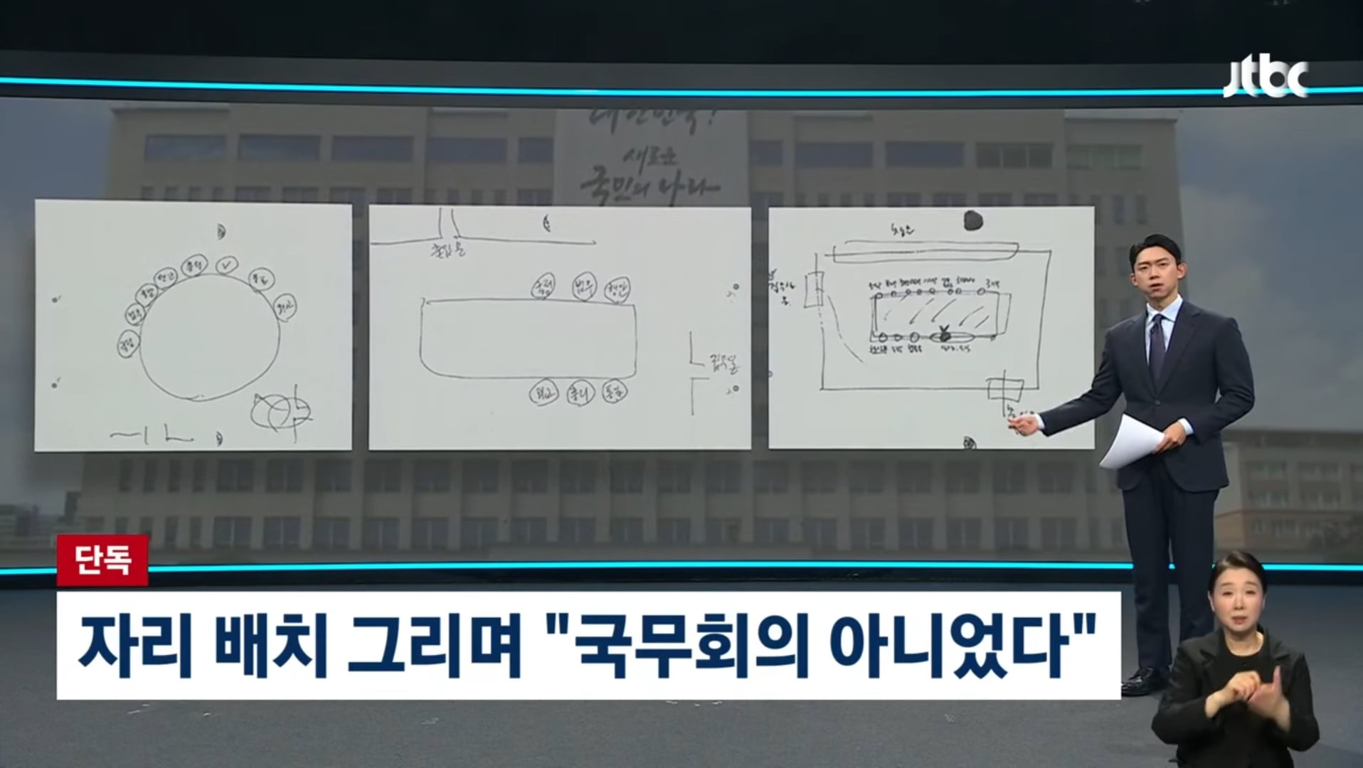 [정보/소식] [단독] "대통령 혼자 말해…국무회의 아니었다" 자리 배치 그려가며 진술 | 인스티즈