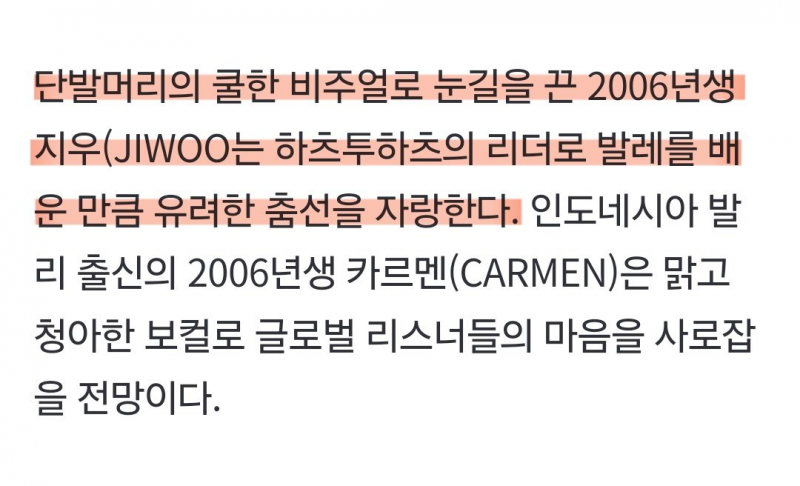 나이비스의 얼굴과 올라운더 포지션에 리더를 하는 SM 신인 걸그룹 멤버 | 인스티즈