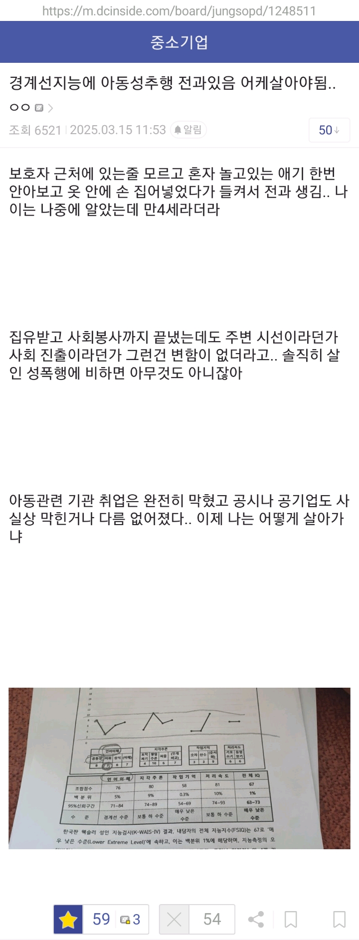 경계선지능에 아동성추행 전과있으면 어떻게 살아야 됨? | 인스티즈
