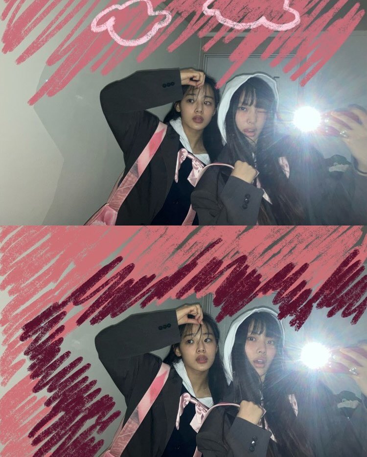 [잡담] 혜인 민지 인스타 떴는데 이런 분위기 어케 내는거임 | 인스티즈