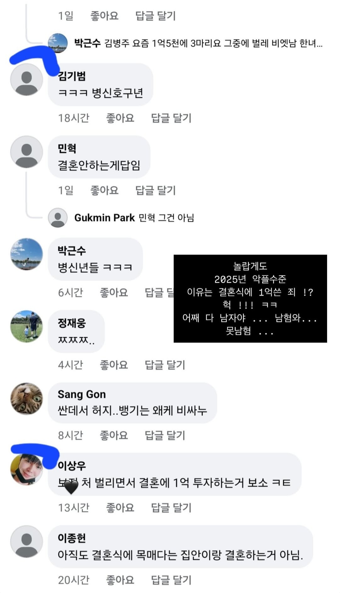 [잡담] 한아름송이 인스스에 올라온 악플 박제.jpg (2025년 악플 수준) | 인스티즈