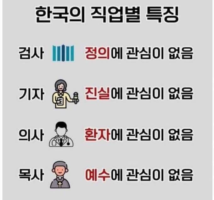 [잡담] 한국의 직업별 특징😢 | 인스티즈