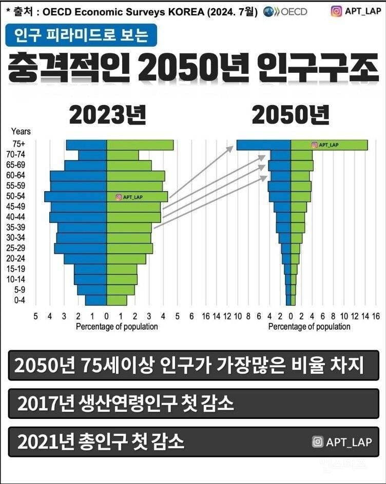 충격적인 대한민국 인구구조. jpg | 인스티즈