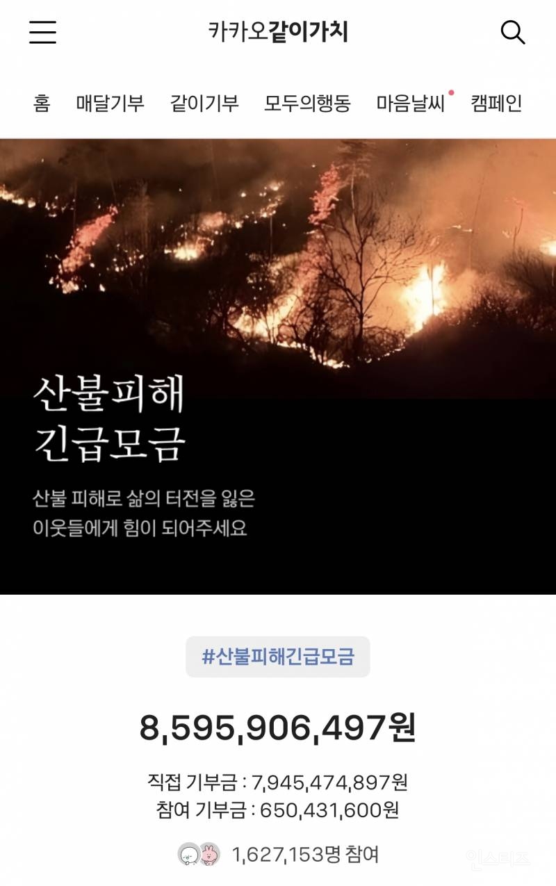 돈 없어도 산불 피해 모금에 기부하는 방법.jpg | 인스티즈