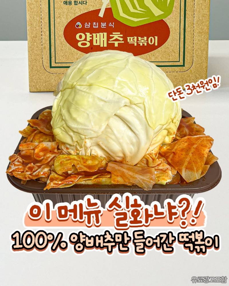 현재 상상만 하던걸 실제로 출시한 삼첩분식.JPG | 인스티즈