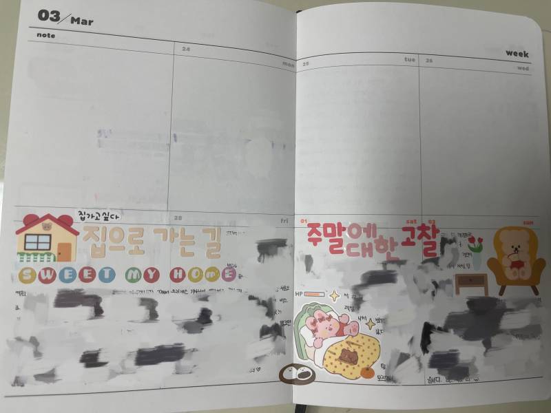 다이어리) [잡담] 2월 3월 다꾸 | 인스티즈