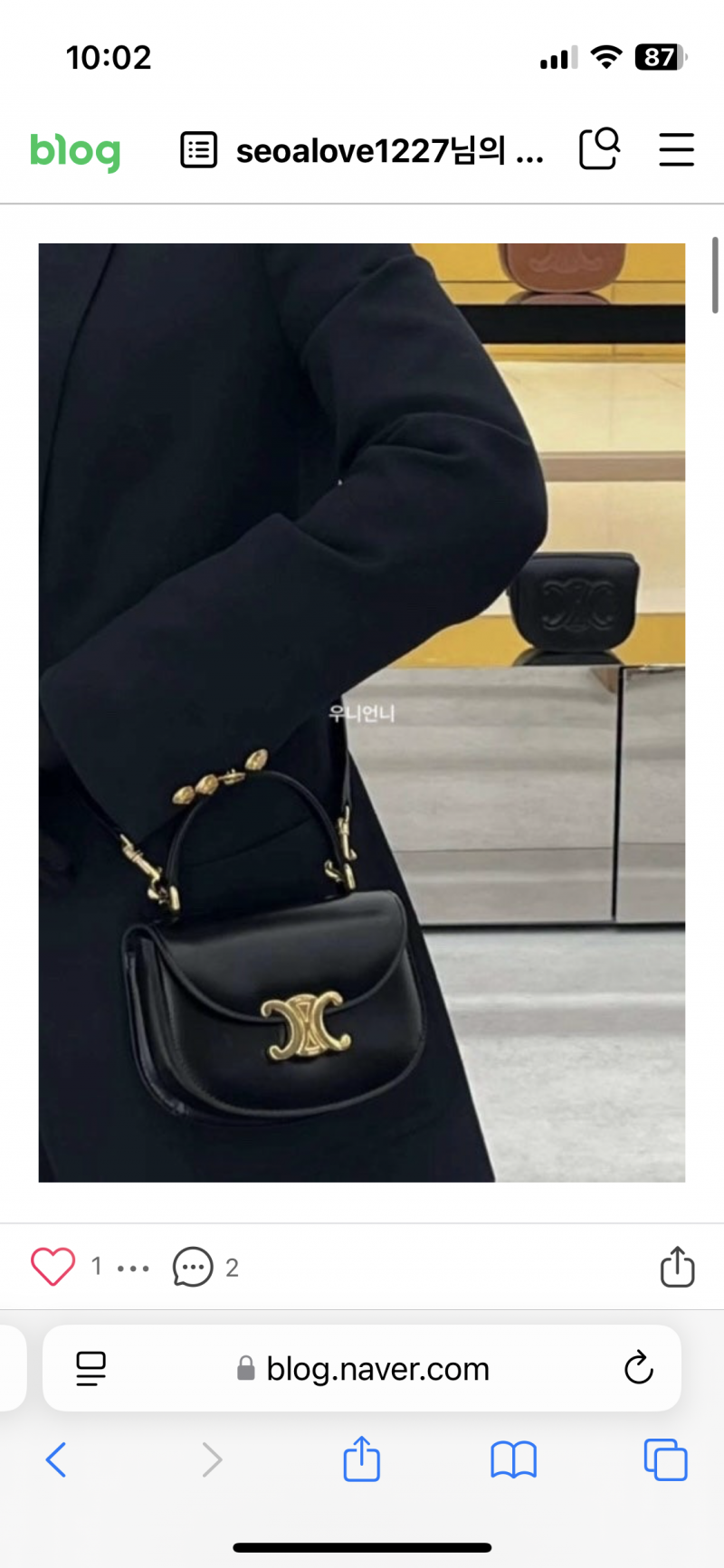 [잡담] 셀린느 가방 둘중에 뭐가 나은거 같아? | 인스티즈