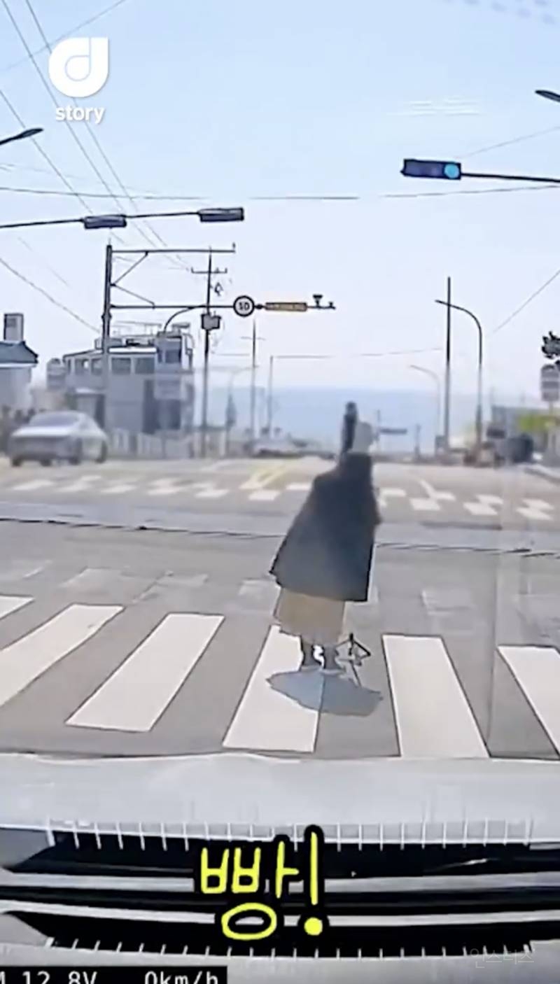 현재 논란중인 차량신호 무시하고 사진찍는 커플 ㄷㄷㄷㄷ | 인스티즈