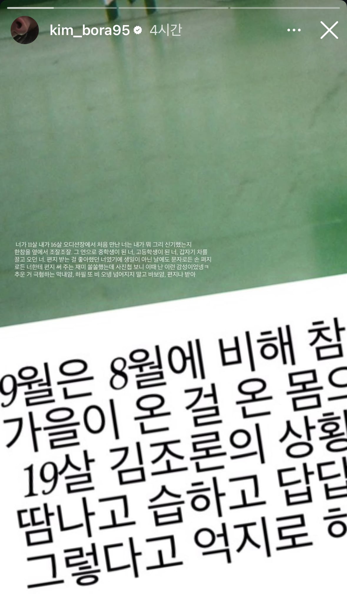 [잡담] 김보라 인스스 뭔가 좀 속상 | 인스티즈