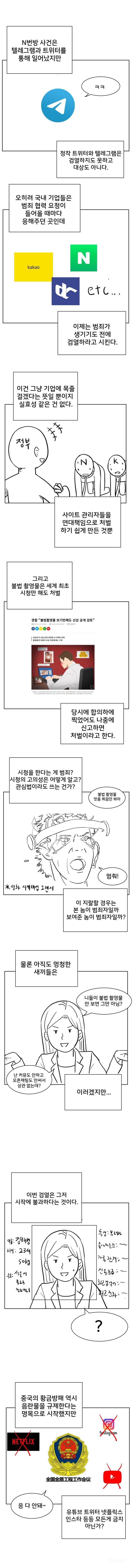 n번방 방지법 까는 만화 | 인스티즈