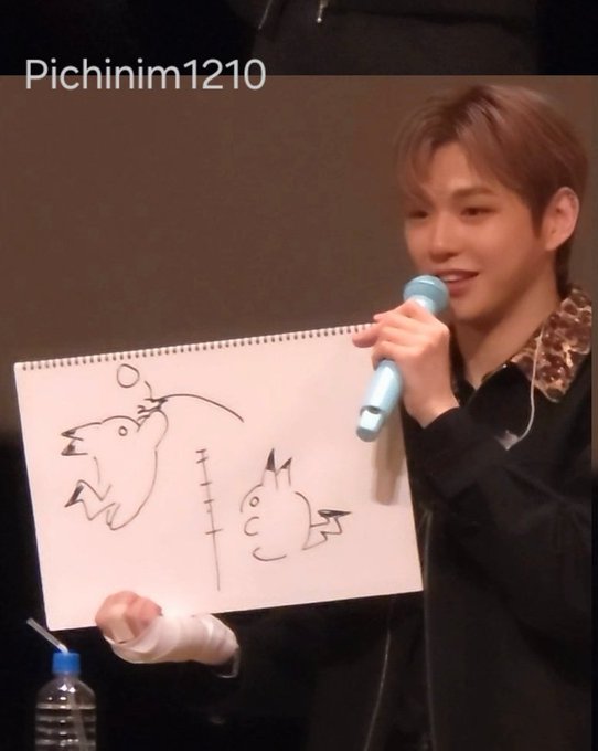 [잡담] 강다니엘 그림퀴즈 제시어 배구에 그러놓은거 봐 | 인스티즈