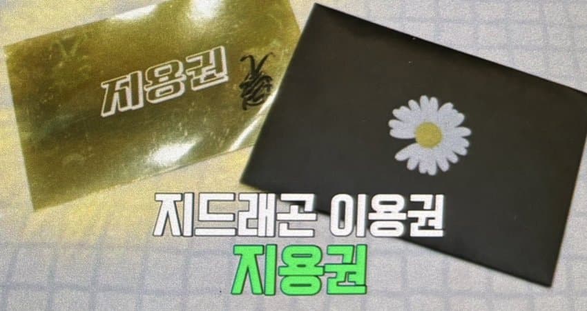 [잡담] 지디 이용권에 바퀴벌레 그려져있음ㅋㅋㅋㅋㅋㅋㅜ | 인스티즈