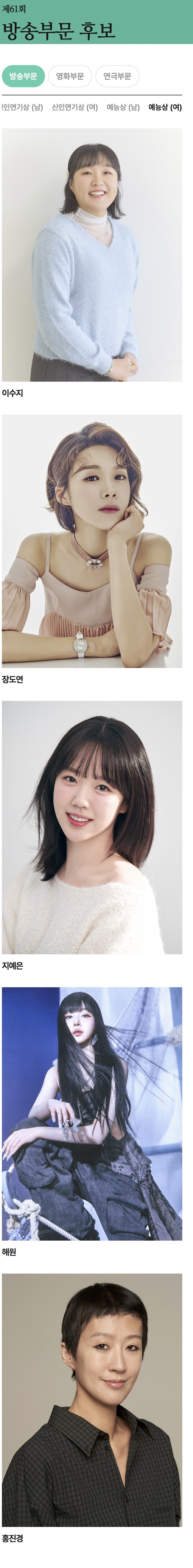 [잡담] 백상 후보 중에 여기가 제일 빡센 거 같음 | 인스티즈