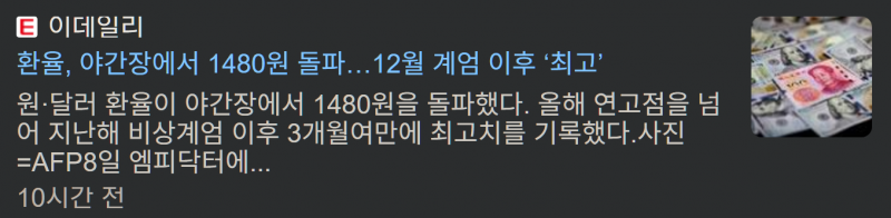 [잡담] 탄핵 전 환율 vs 탄핵 후 환율 | 인스티즈