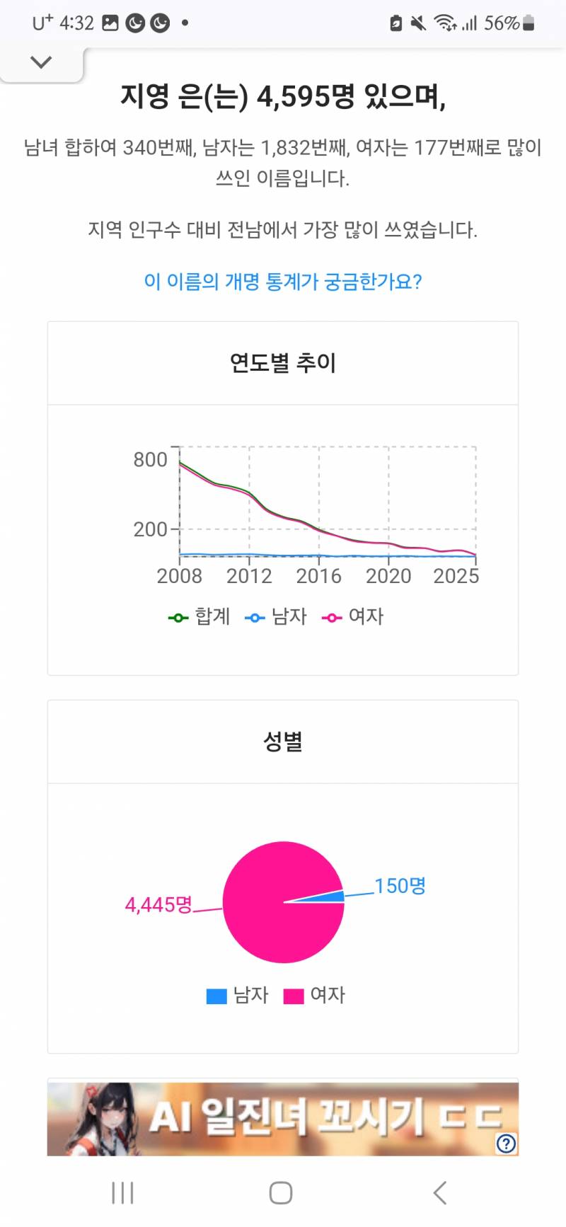 [잡담] 90~00 년대생 여자애들 인기이름 근황이래 | 인스티즈