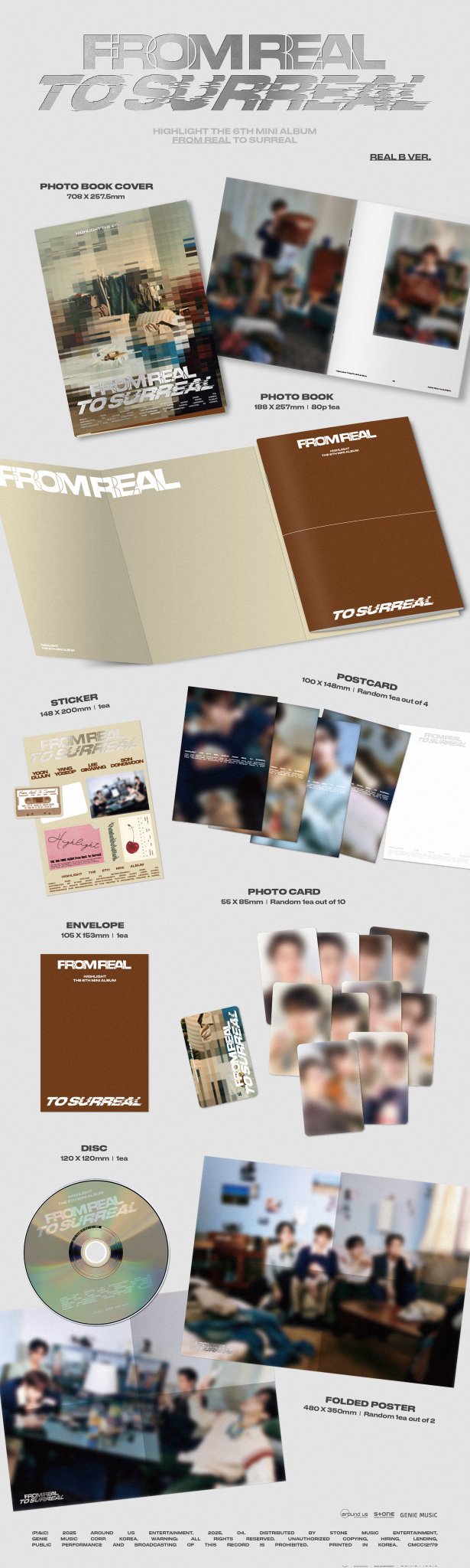 [정보/소식] HIGHLIGHT THE 6th MINI ALBUM [From Real to Surreal] ALBUM DETAIL IMAGE | 인스티즈