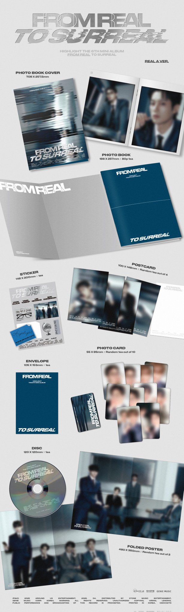 [정보/소식] HIGHLIGHT THE 6th MINI ALBUM [From Real to Surreal] ALBUM DETAIL IMAGE | 인스티즈