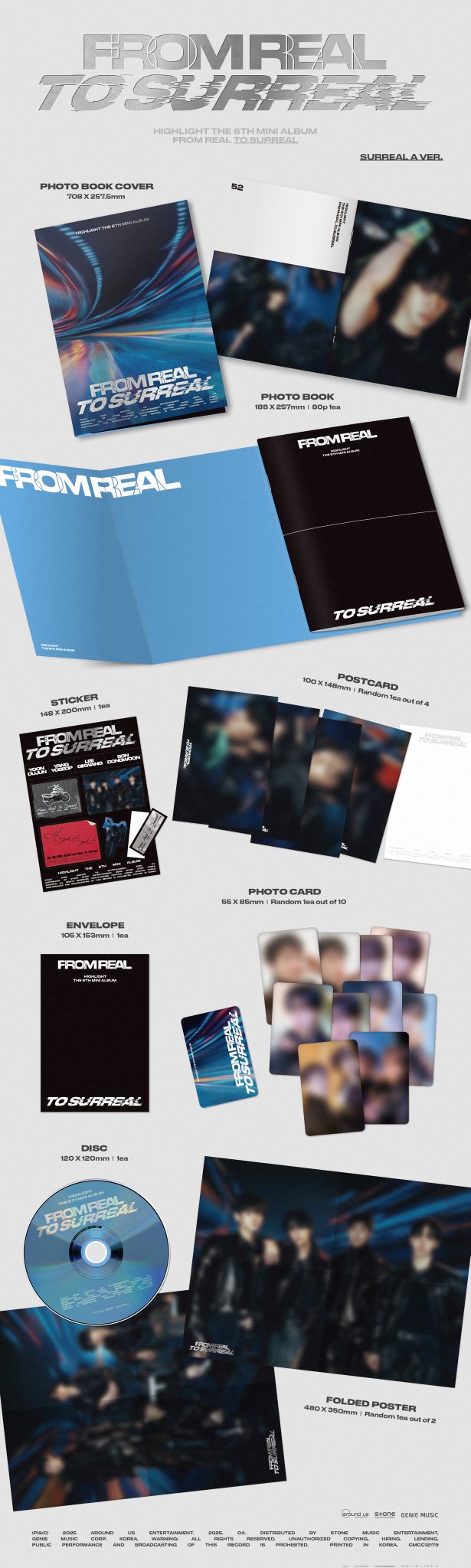 [정보/소식] HIGHLIGHT THE 6th MINI ALBUM [From Real to Surreal] ALBUM DETAIL IMAGE | 인스티즈