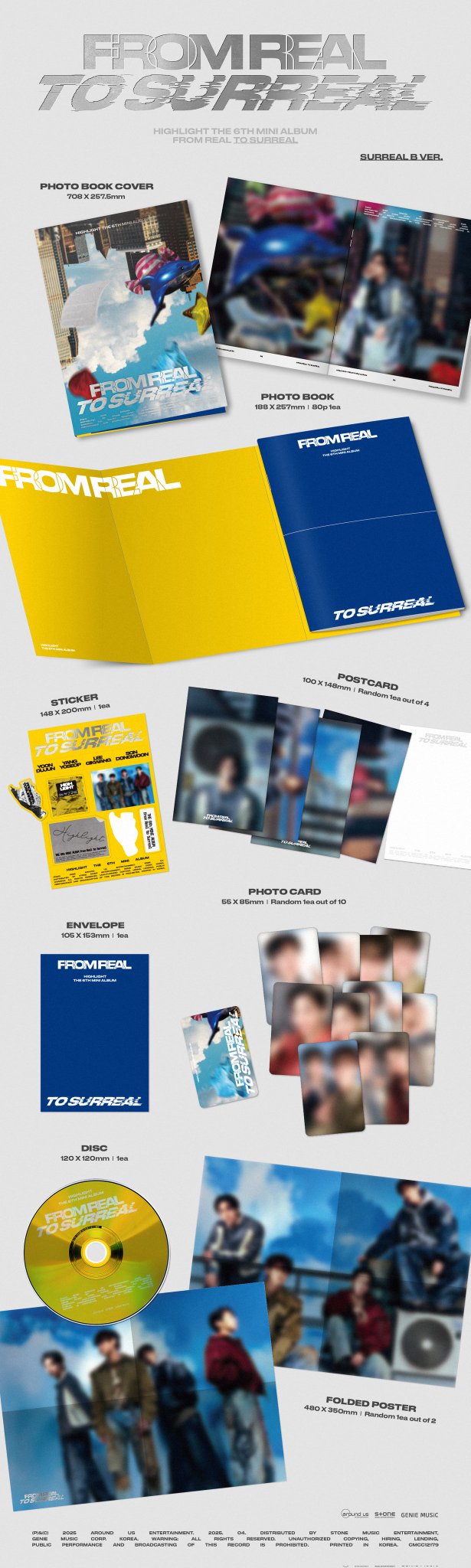 [정보/소식] HIGHLIGHT THE 6th MINI ALBUM [From Real to Surreal] ALBUM DETAIL IMAGE | 인스티즈