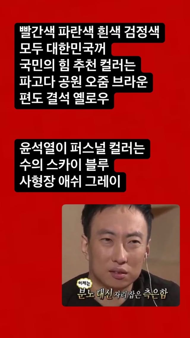 [잡담] 박시영 디자이너가 추천하는 국힘과 윤석열 퍼스널컬러 | 인스티즈