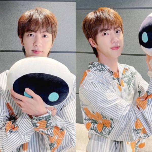 어제 콜드플레이 공계에 무뜬금으로 올라온 방탄 진이 만든 캐릭터.jpg | 인스티즈