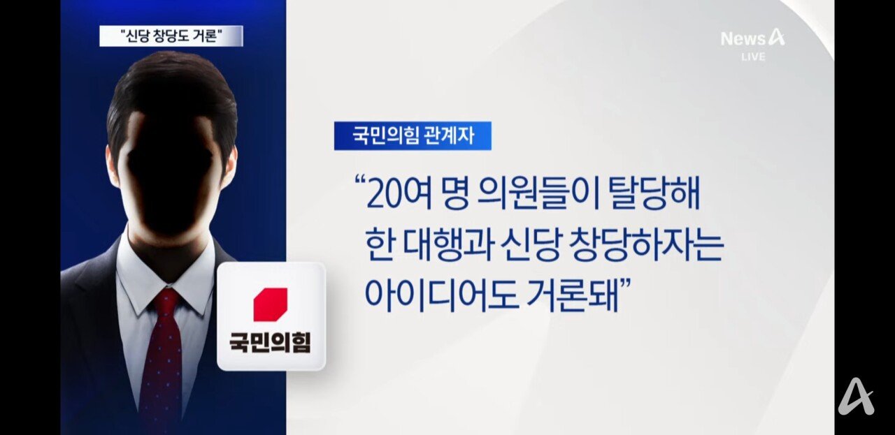 [정보/소식] [채널A 단독] 국민의힘 20여명 탈당해 한덕수 신당 참여 논의 | 인스티즈