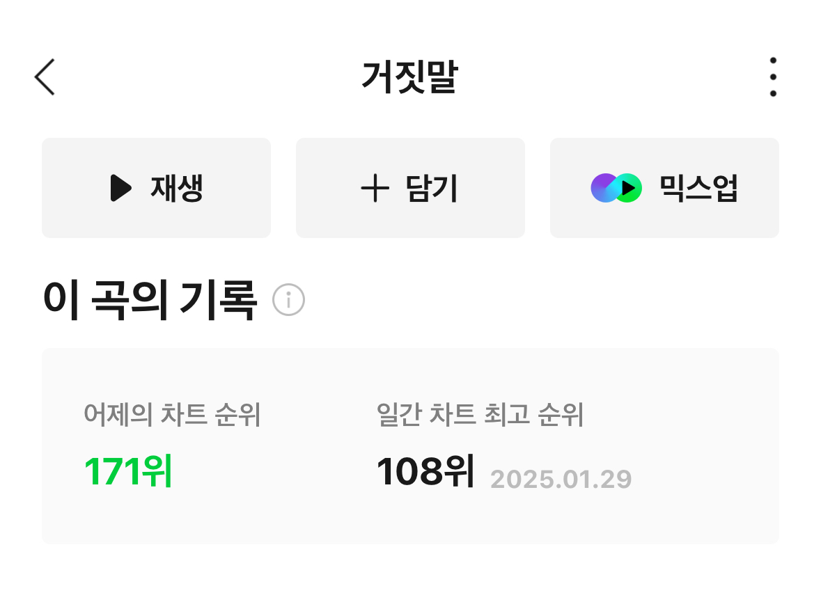 [잡담] 빅뱅 거짓말은 18년전 노래인데 리스너가 꾸준해 | 인스티즈