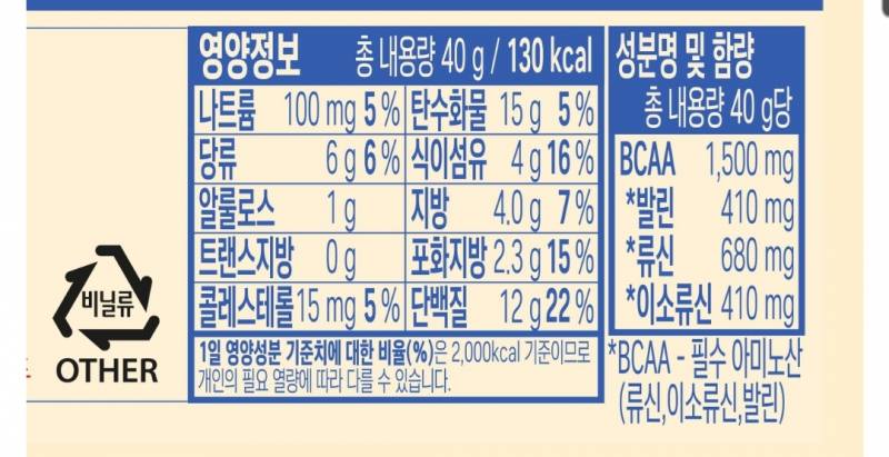 [잡담] 이 프로틴바 성분 어때보여? | 인스티즈