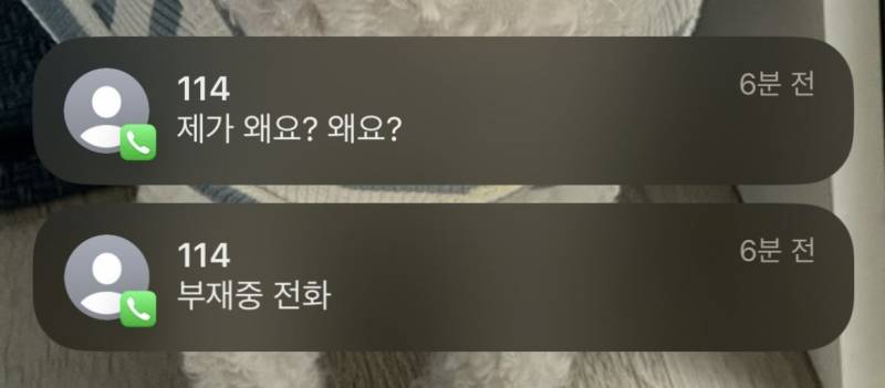 [잡담] 114에서 전화왔는데 이거 뭐야..? | 인스티즈