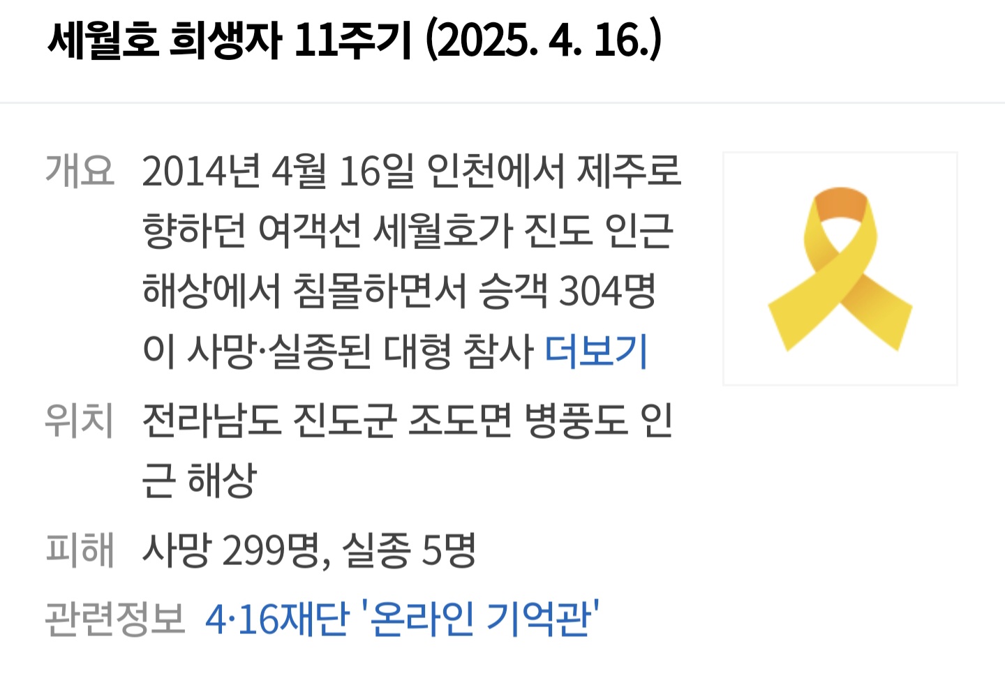 [정보/소식] 오늘은 세월호 참사 11주기 입니다 | 인스티즈